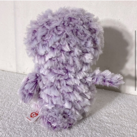 5/$25 Ty TySilk Moonlight Purple Fuzzy Owl Plush Stuffed Animal - Picture 4 of 12